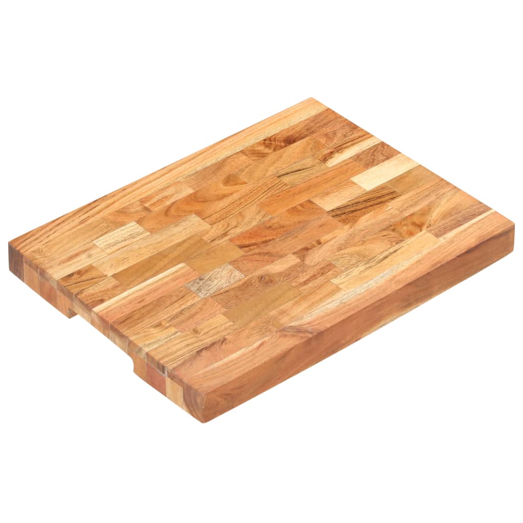 Chopping Board 15.7"x11.8"x1.6" Solid Acacia Wood