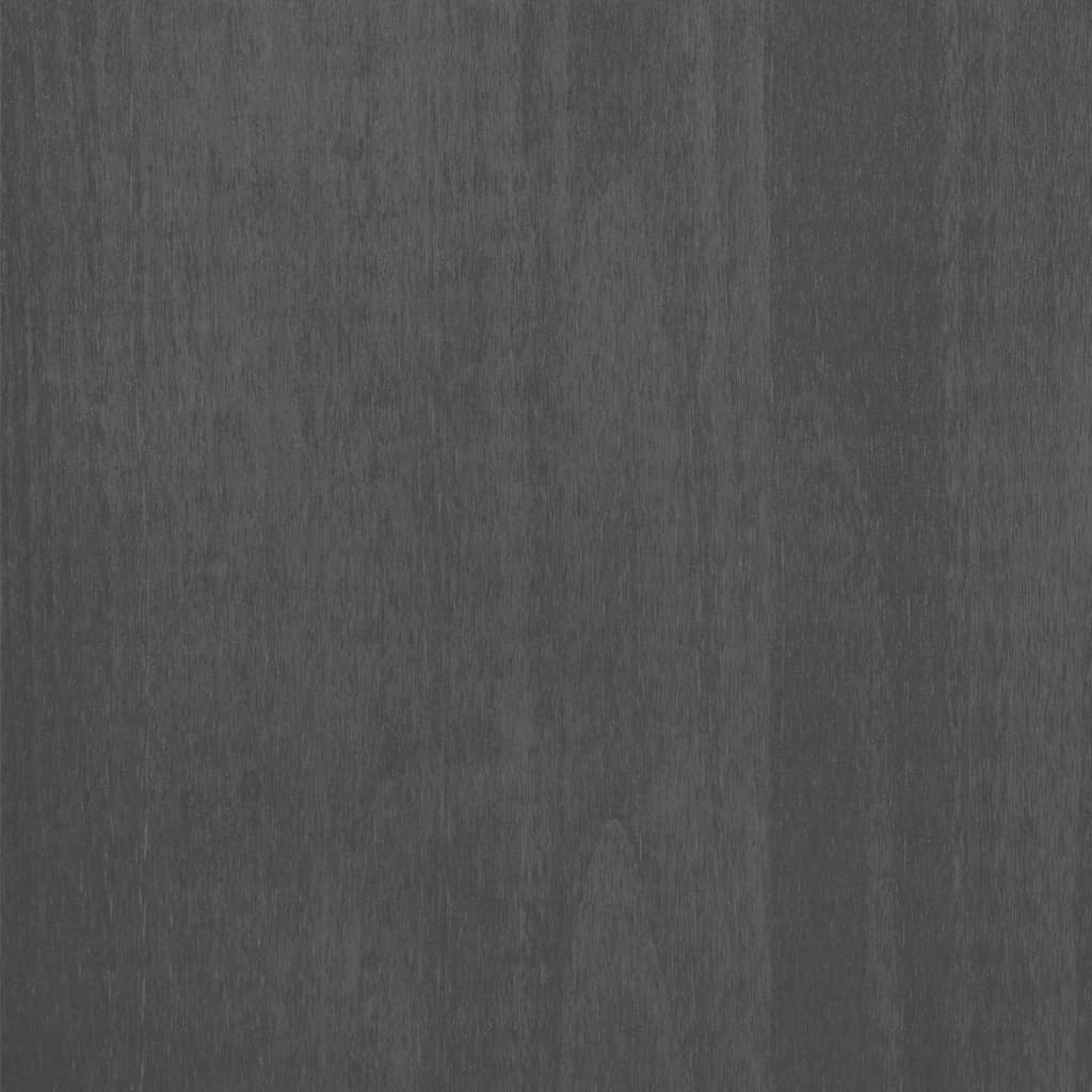 Wardrobe HAMAR Dark Gray 35"x19.7"x70.9" Solid Wood Pine