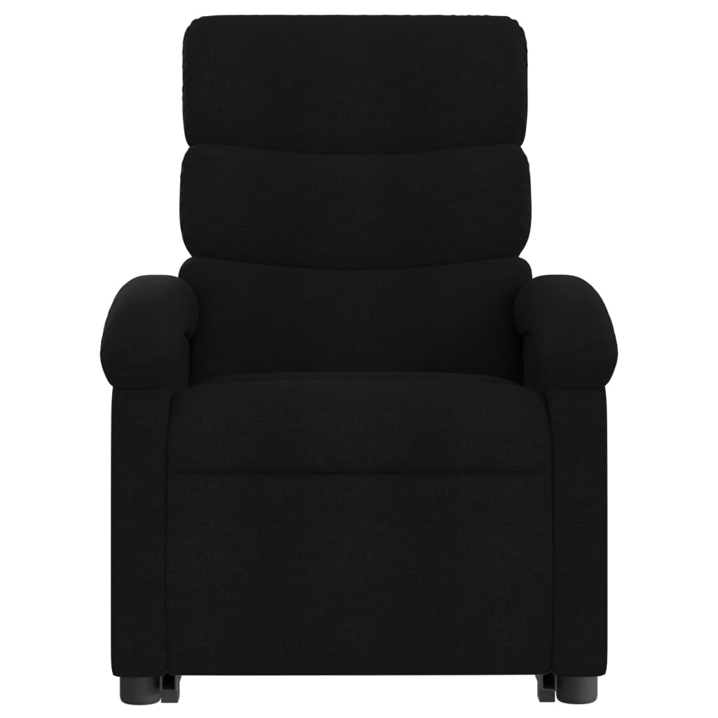 Stand up Recliner Chair Black Fabric