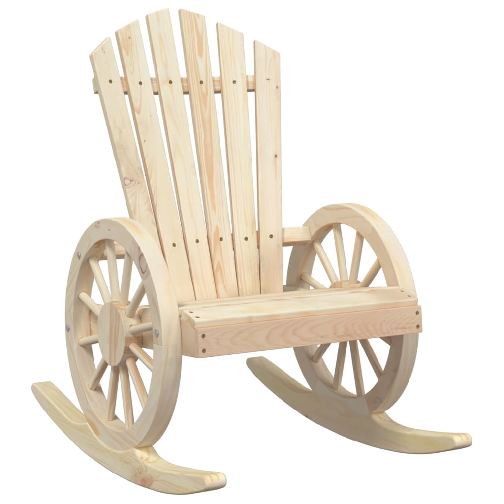 Rocking Adirondack Chair Solid Wood Fir