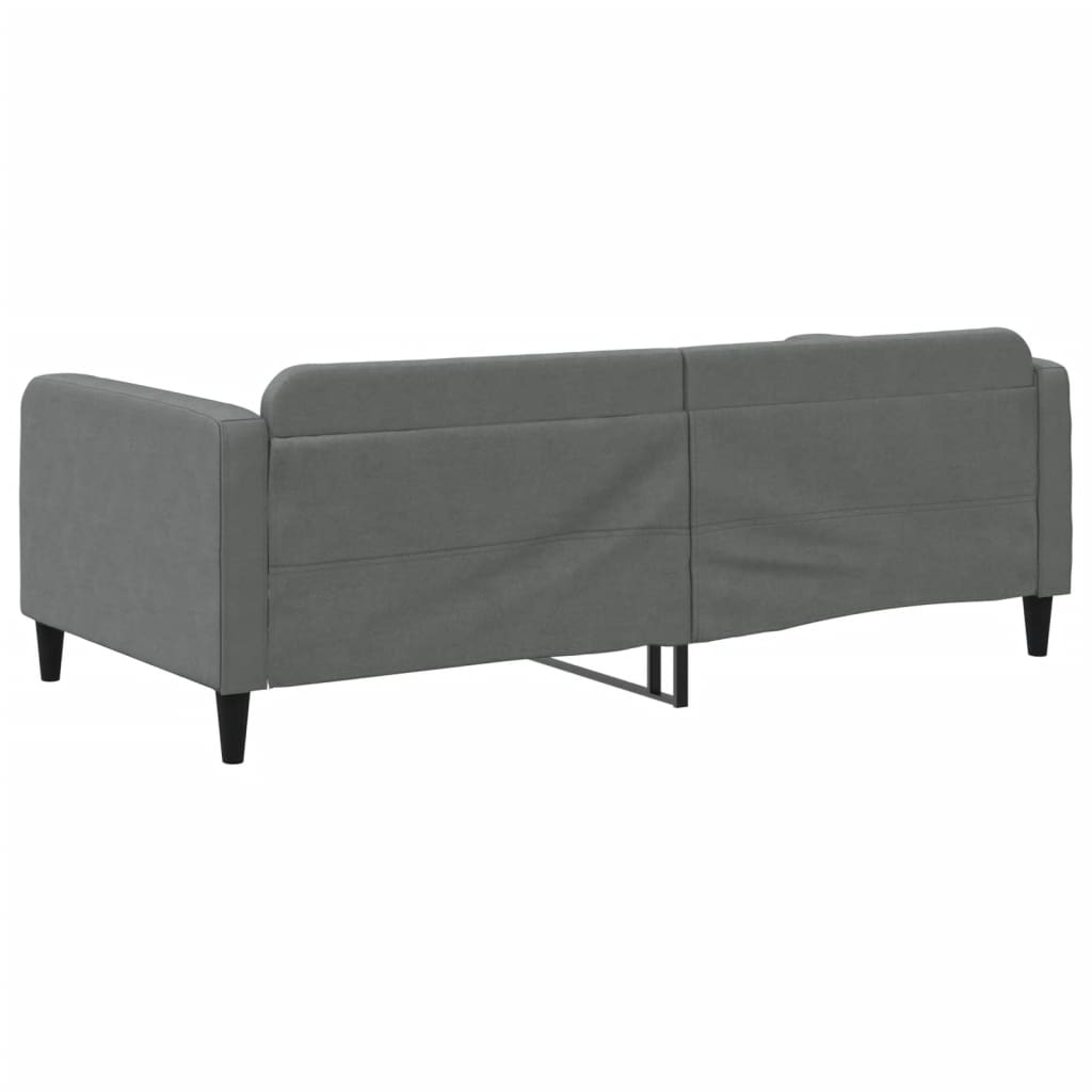 Day Bed without Mattress Dark Gray 39.4"x74.8" Fabric