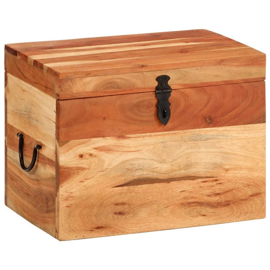 Storage Box 15.4"x11"x12.2" Solid Wood Acacia