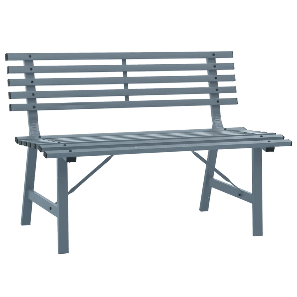 Patio Bench 43.3" Steel Gray