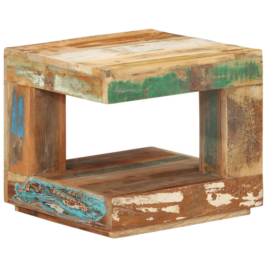 Coffee Table 17.7"x17.7"x15.7" Solid Wood Reclaimed