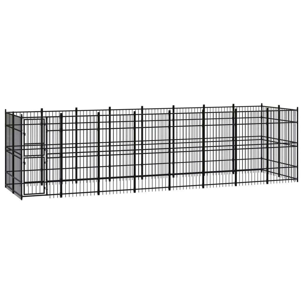 Outdoor Dog Kennel Steel 158.8 ft��