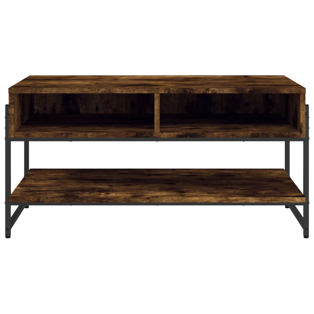 Coffee Table Smoked Oak 35.4"x19.7"x17.7" Engineered Wood