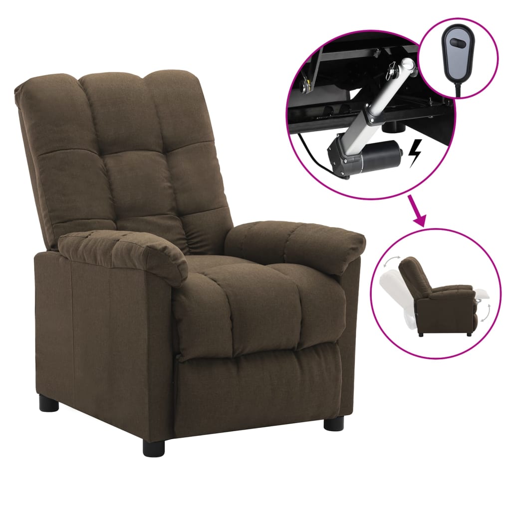 Recliner Light Gray Fabric