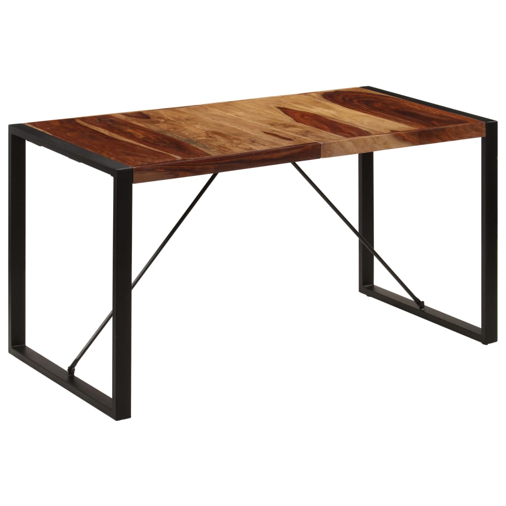 Dining Table 55.1"x27.6"x29.5" Solid Sheesham Wood