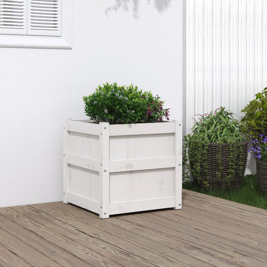 Garden Planters 2 pcs Solid Wood Pine