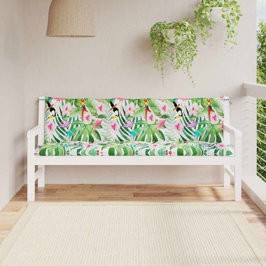 Garden Bench Cushions 2 pcs Multicolor Oxford Fabric