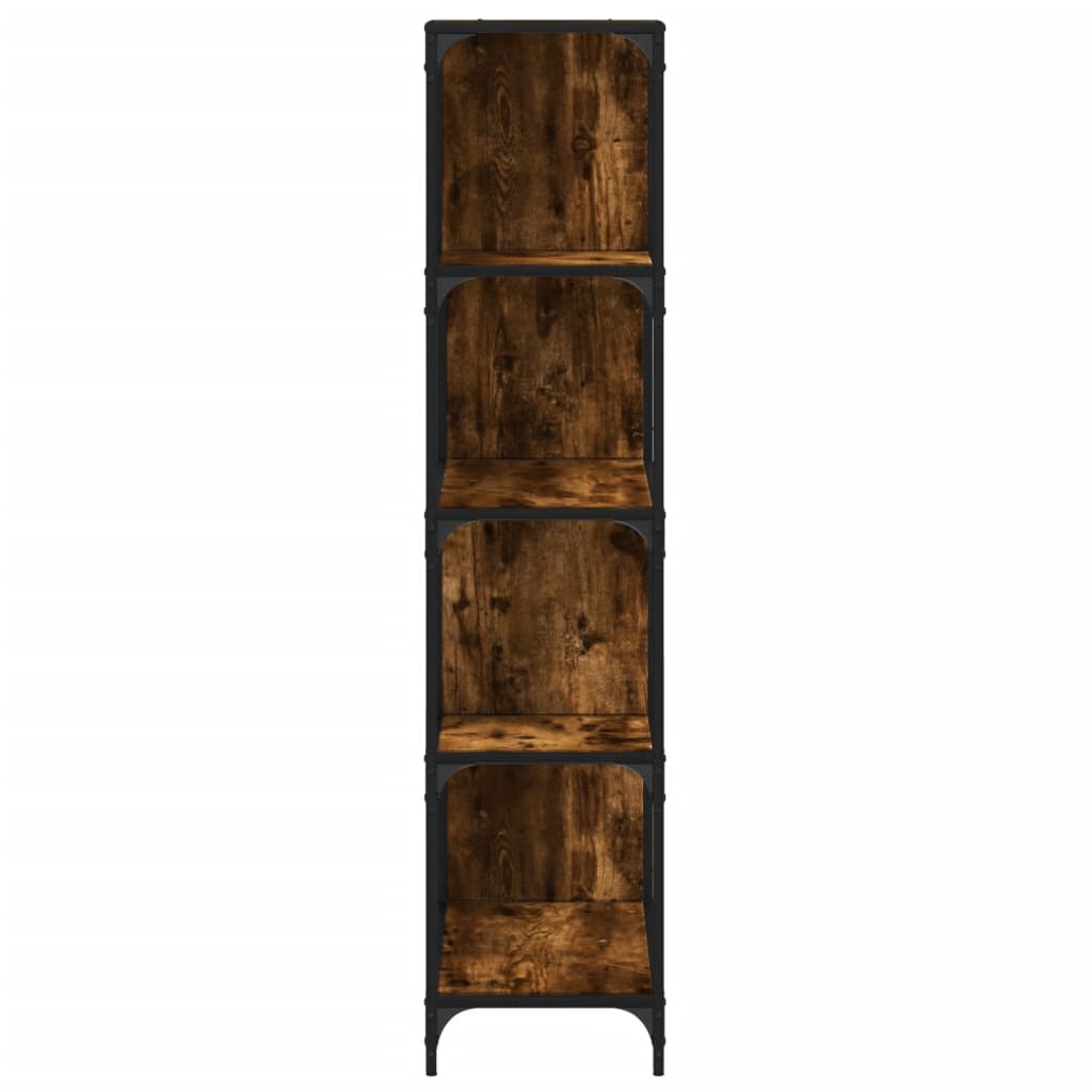 Bookcase 4-Stair Smoked Oak 54.7"x13.2"x58.7" Engineered Wood