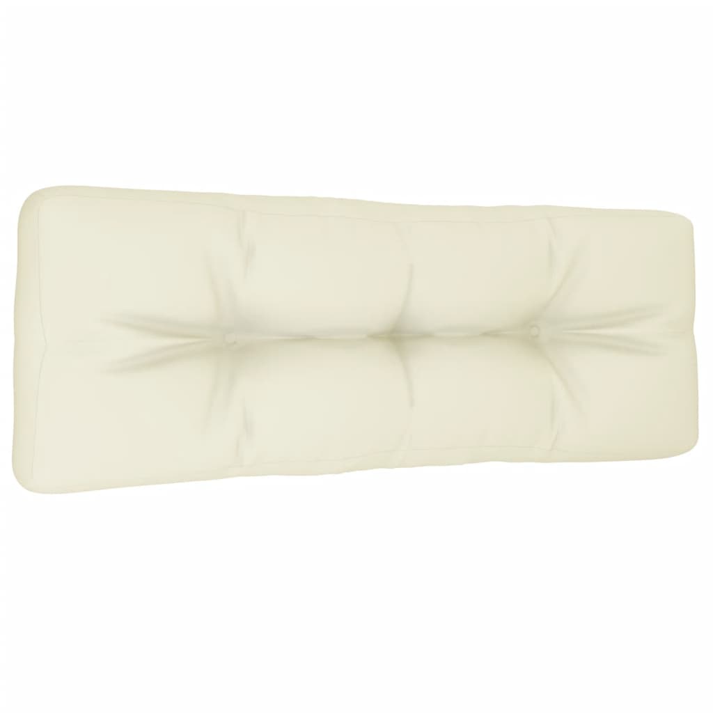 Pallet Cushion Cream 47.2"x15.7"x4.7" Fabric