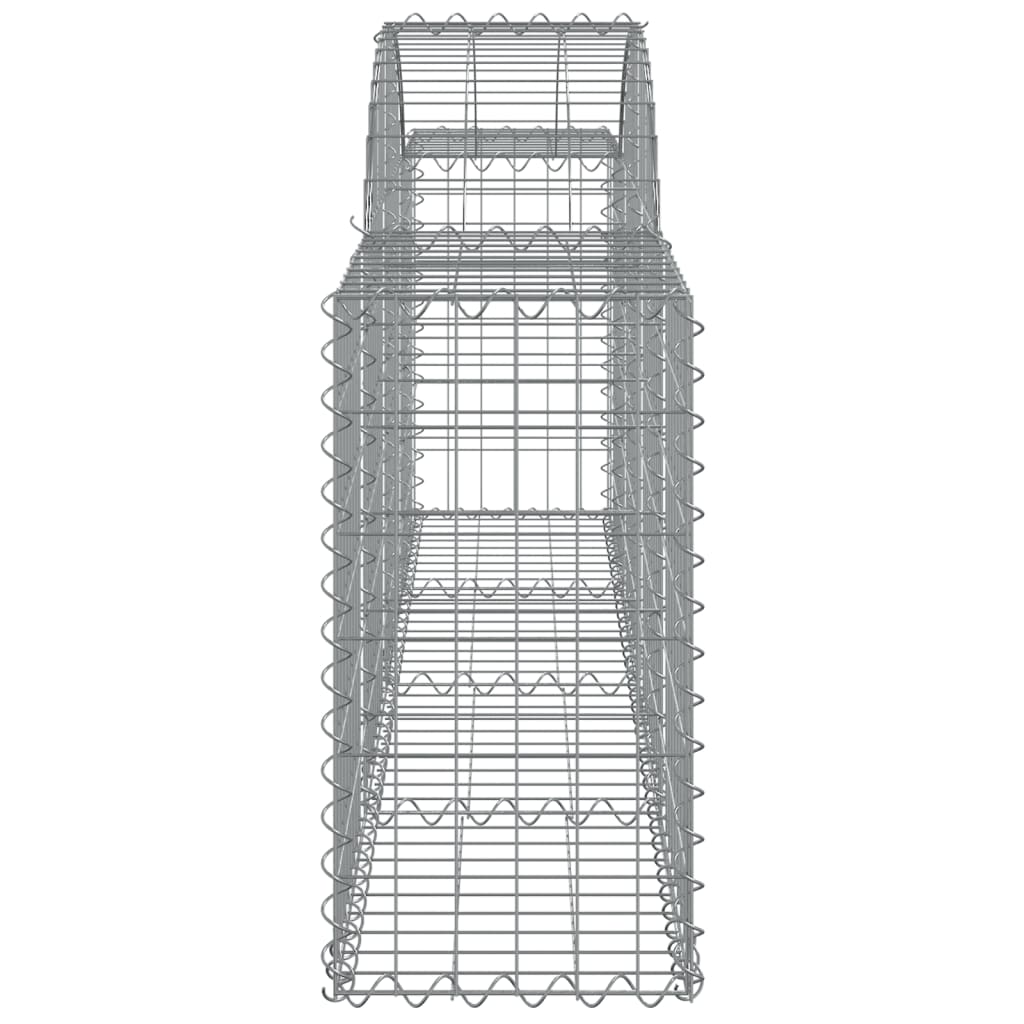 Arched Gabion Baskets 25 pcs 78.7"x11.8"x23.6"/31.5" Galvanized Iron