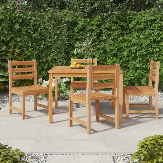 Patio Chairs 4 pcs Solid Wood Teak