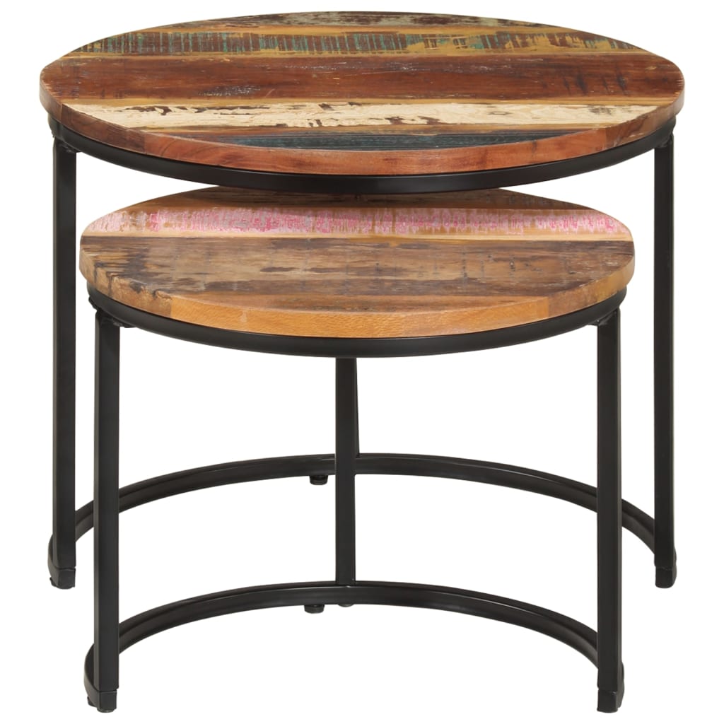 Nesting Tables 2 pcs Solid Reclaimed Wood