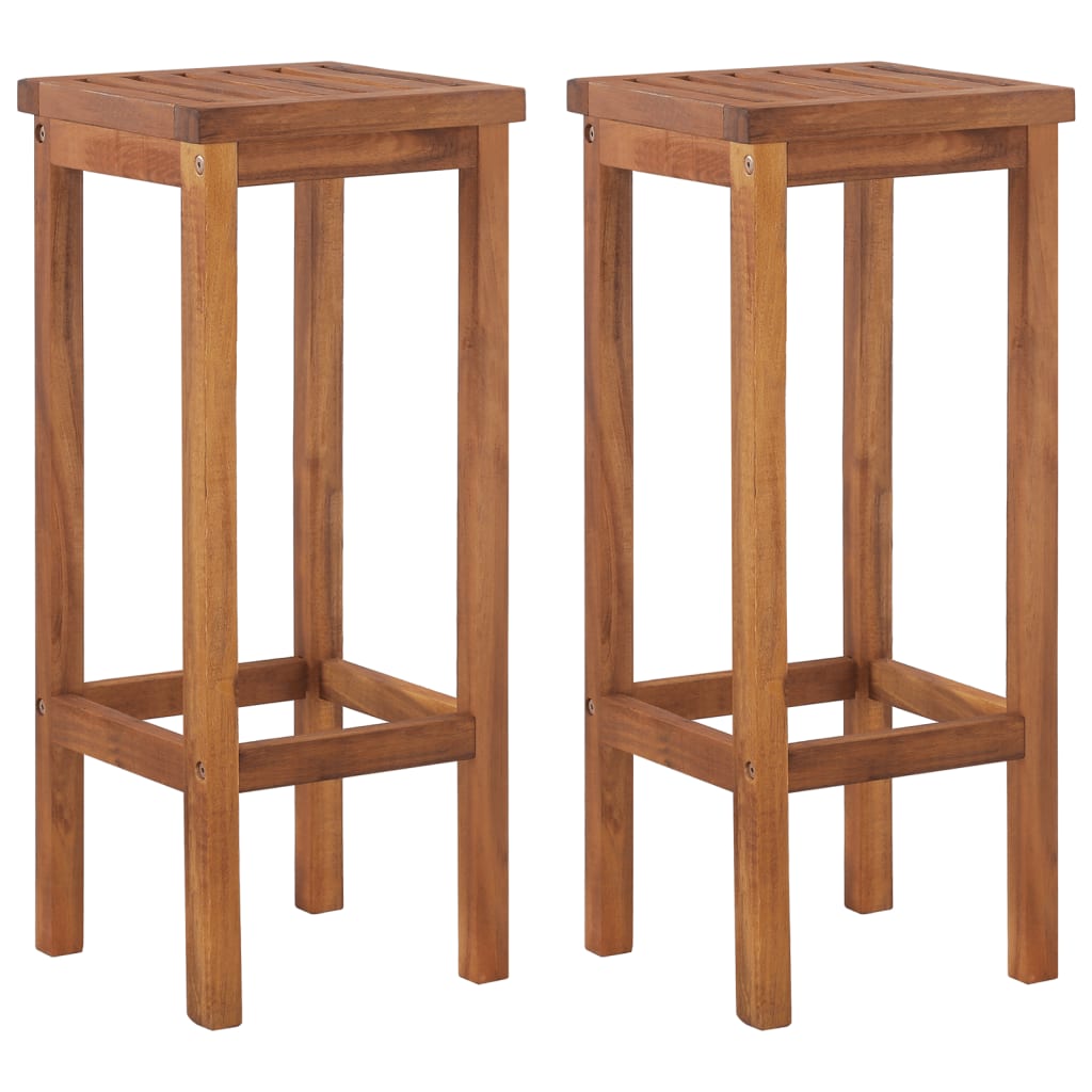 3 Piece Patio Bar Set Solid Wood Acacia