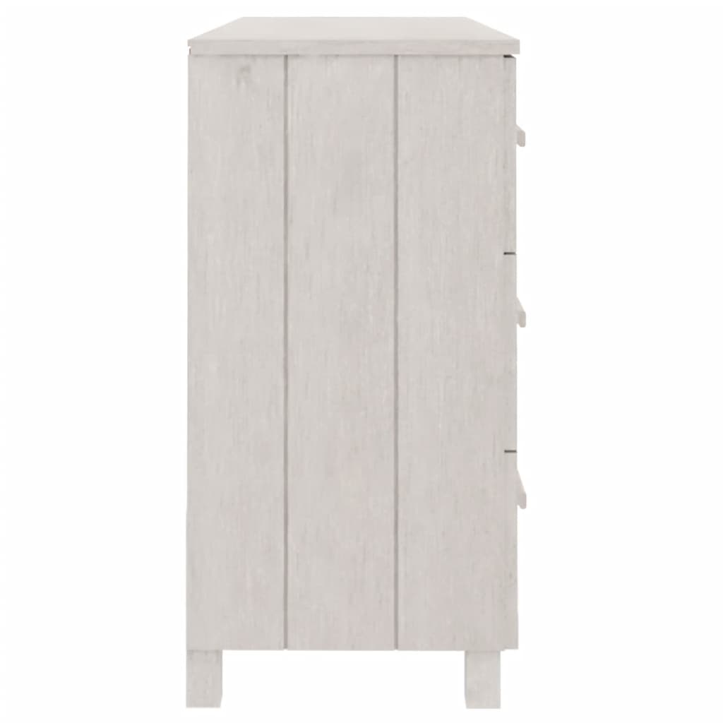 Sideboard HAMAR White 44.5"x15.7"x31.5" Solid Wood Pine