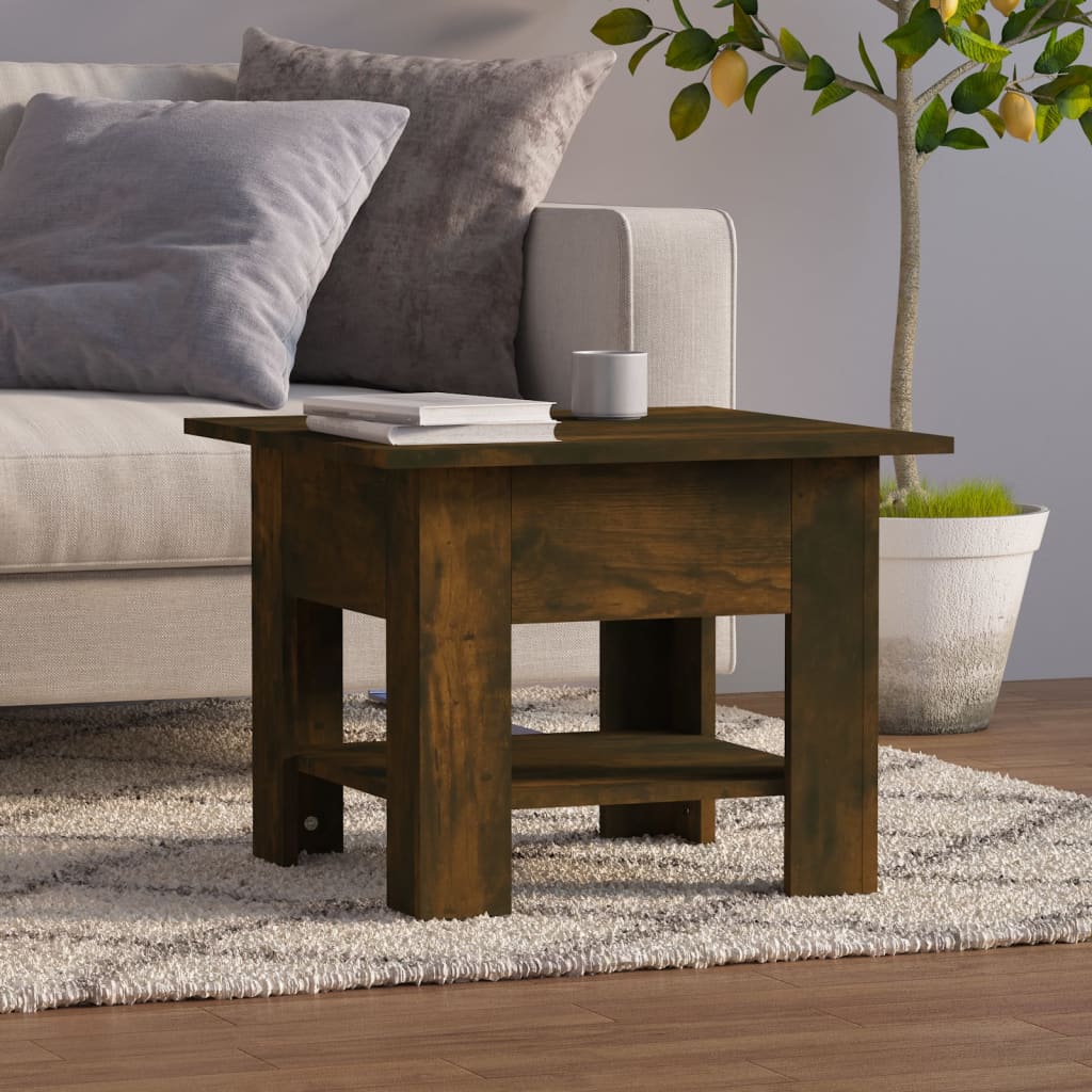 Coffee Table Gray Sonoma 21.7"x21.7"x16.5" Engineered Wood