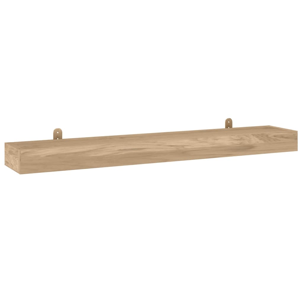 Wall Shelves 2 pcs 43.3"x5.9"x1.6" Solid Wood Teak