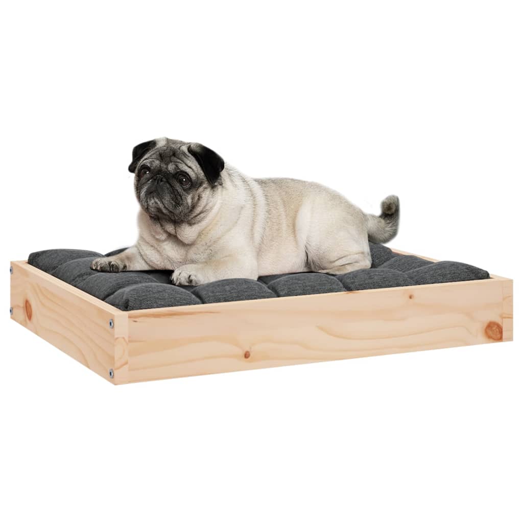 Dog Bed 24.2"x19.3"x3.5" Solid Wood Pine