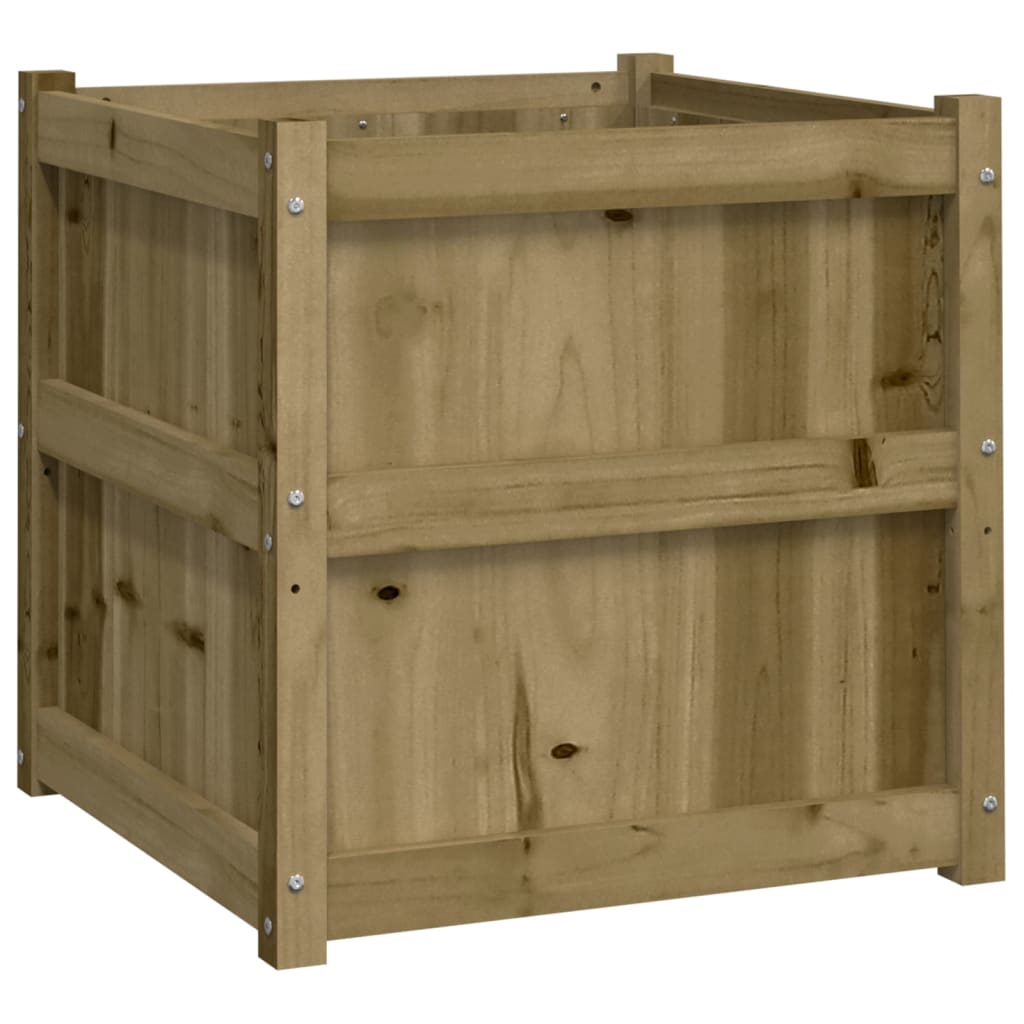 Garden Planter 23.6"x23.6"x23.6" Impregnated Wood Pine