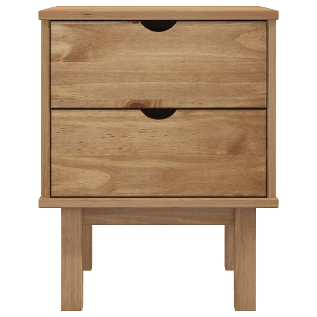 Bedside Cabinet OTTA 17.7"x15.4"x22.4" Solid Wood Pine