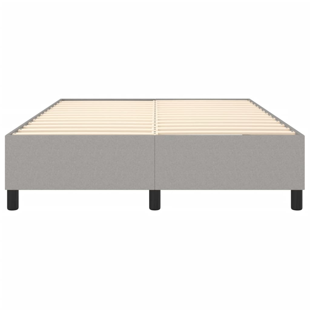 Bed Frame without Mattress Light Gray Queen Fabric (US Only)