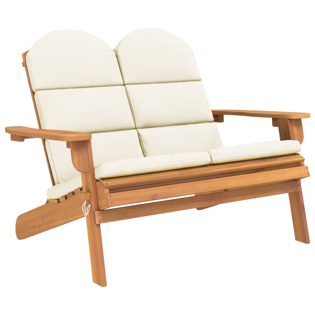 3 Piece Adirondack Patio Lounge Set Solid Wood Acacia