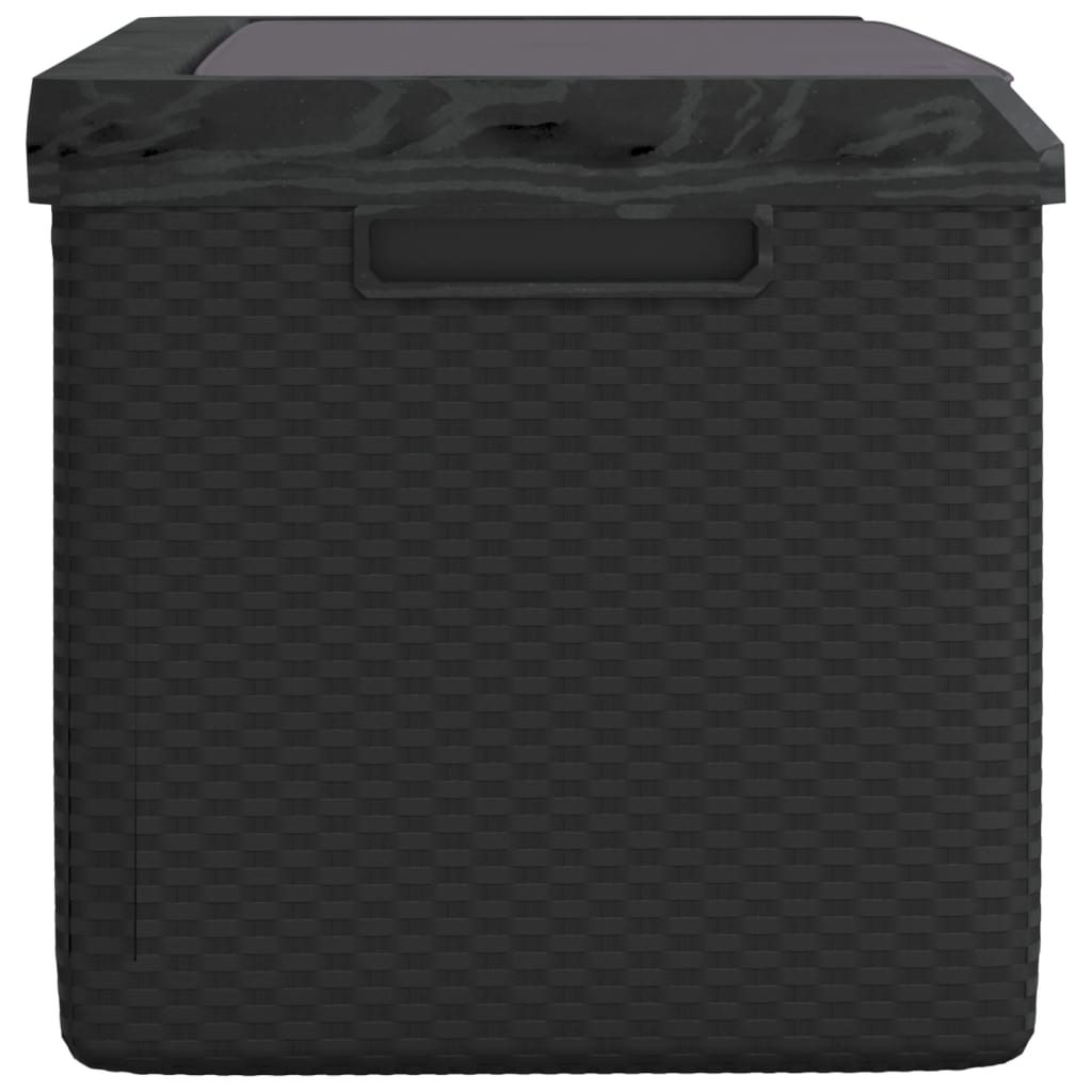 Patio Storage Box with Seat Cushion Anthracite 92.5 gal PP