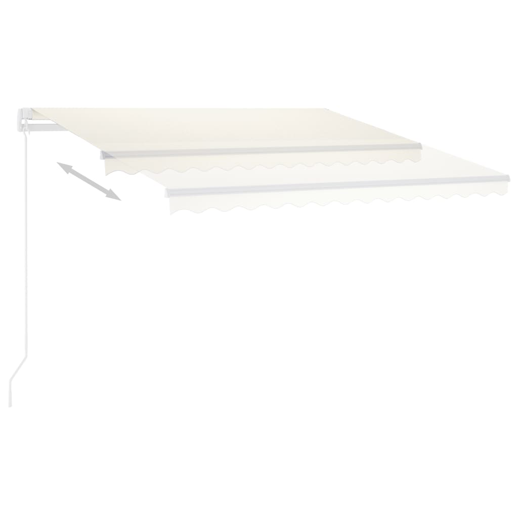 Freestanding Automatic Awning 118.1"x98.4" Cream