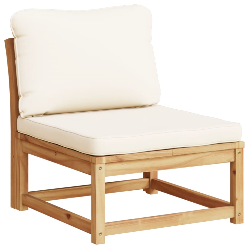 Patio Sofa with Cushions Solid Wood Acacia