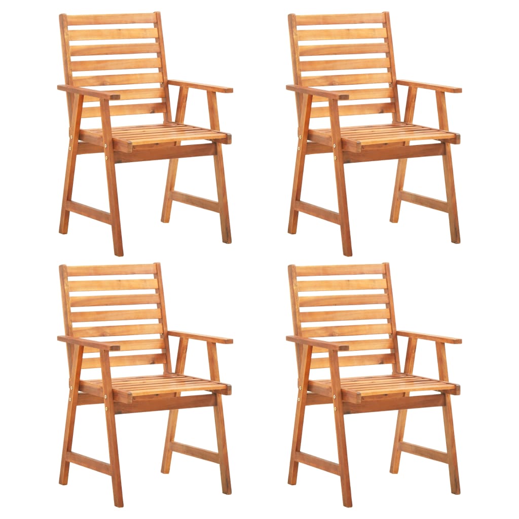 6 Piece Patio Dining Set Solid Wood Acacia