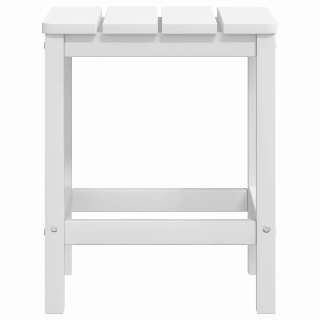 Patio Adirondack Chair with Table HDPE White