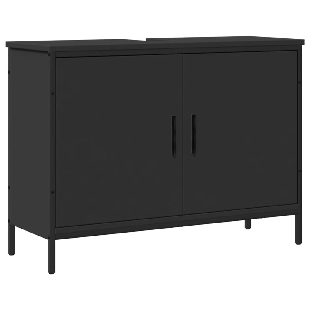 Bathroom Sink Cabinet Black 31.5"x11.8"x23.6" Engineered Wood