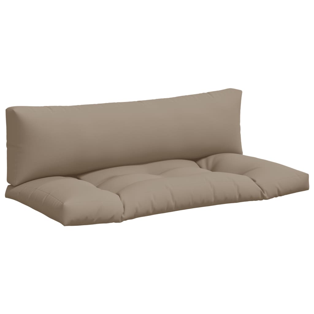 Pallet Cushions 2 pcs Taupe Fabric