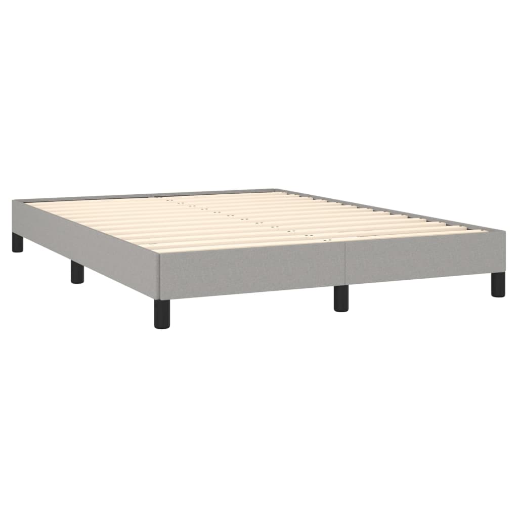 Bed Frame Light Gray 53.9"x74.8" Full Fabric