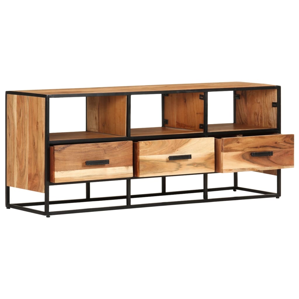 TV Stand 43.3"x11.8"x17.7" Solid Wood Acacia