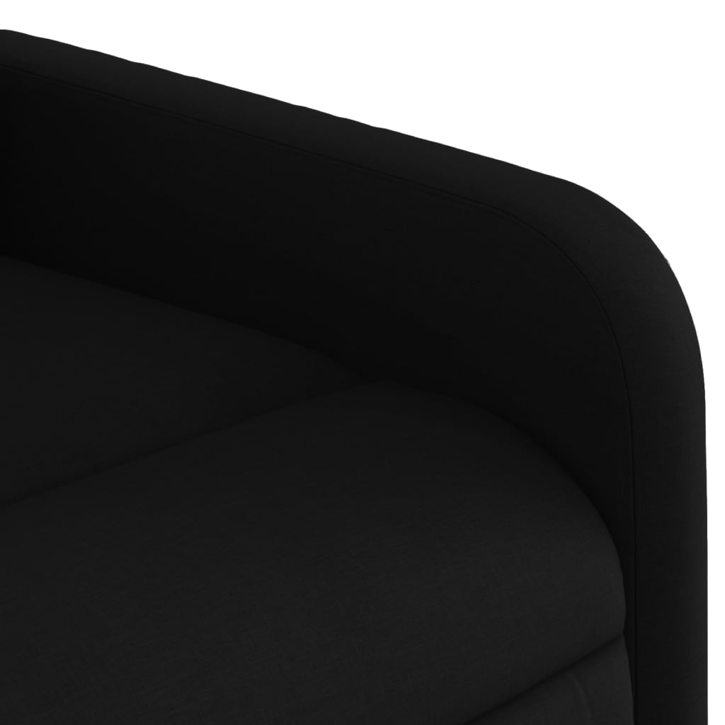 Electric Massage Recliner Chair Black Fabric