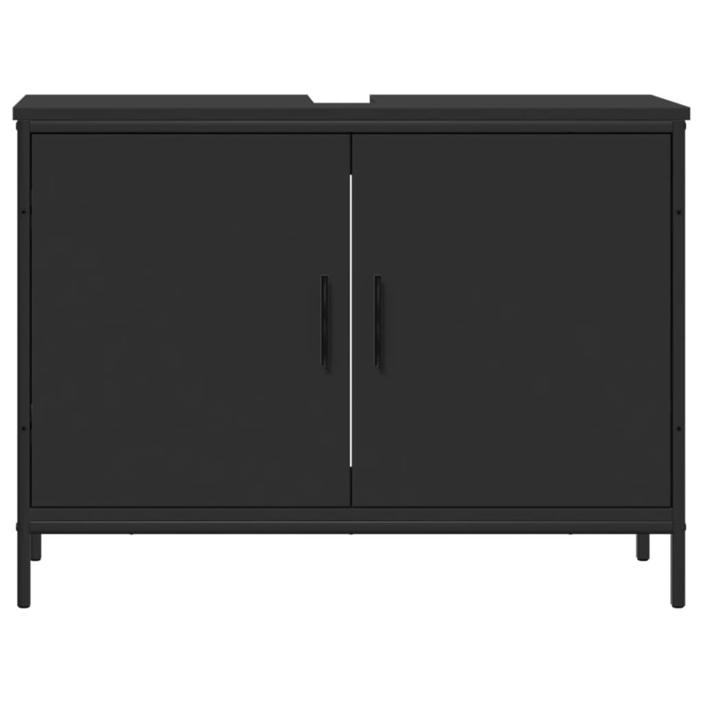 Bathroom Sink Cabinet Black 31.5"x11.8"x23.6" Engineered Wood