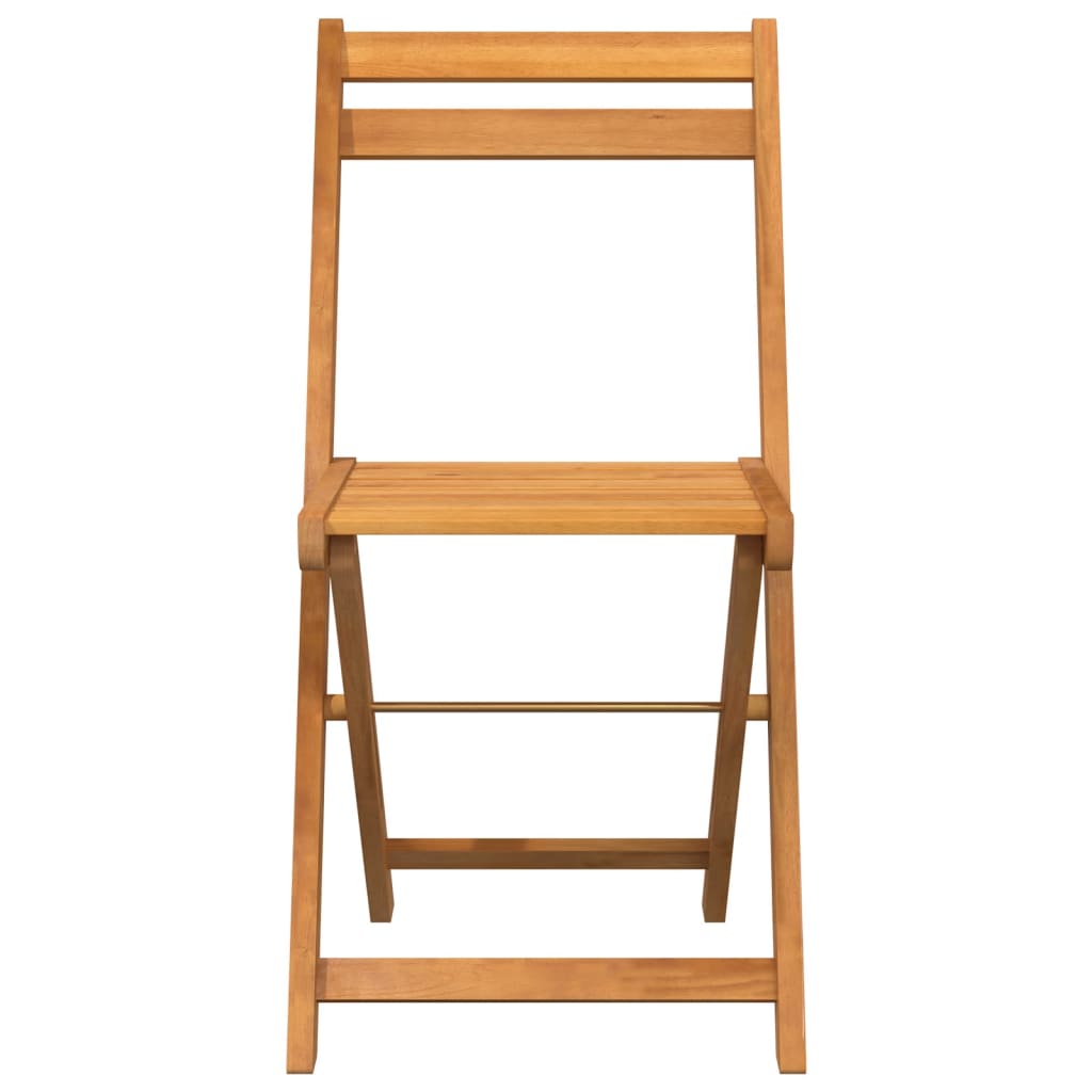 Folding Bistro Chairs 6 pcs Solid Wood Acacia