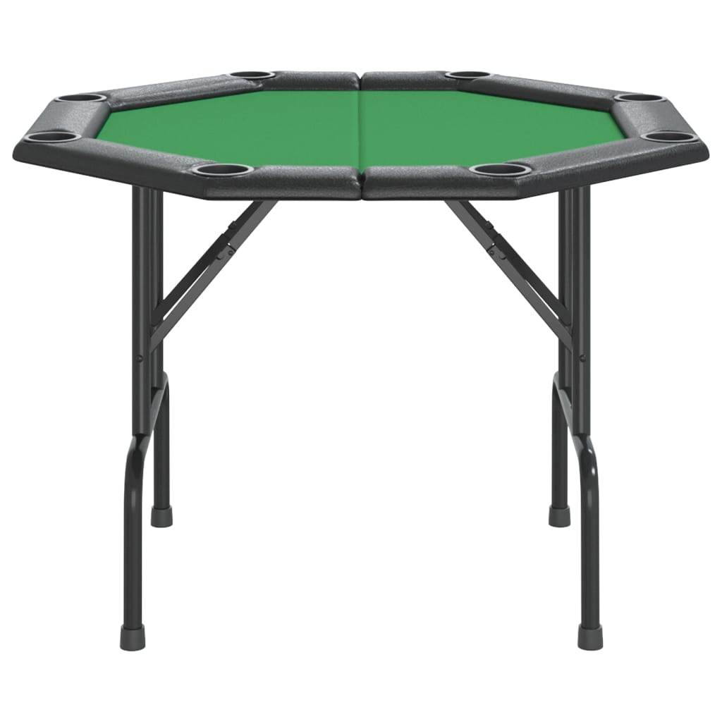 8-Player Folding Poker Table Green 42.5"x42.5"x29.5"