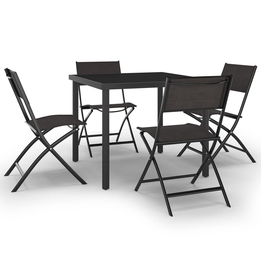 5 Piece Patio Dining Set Steel