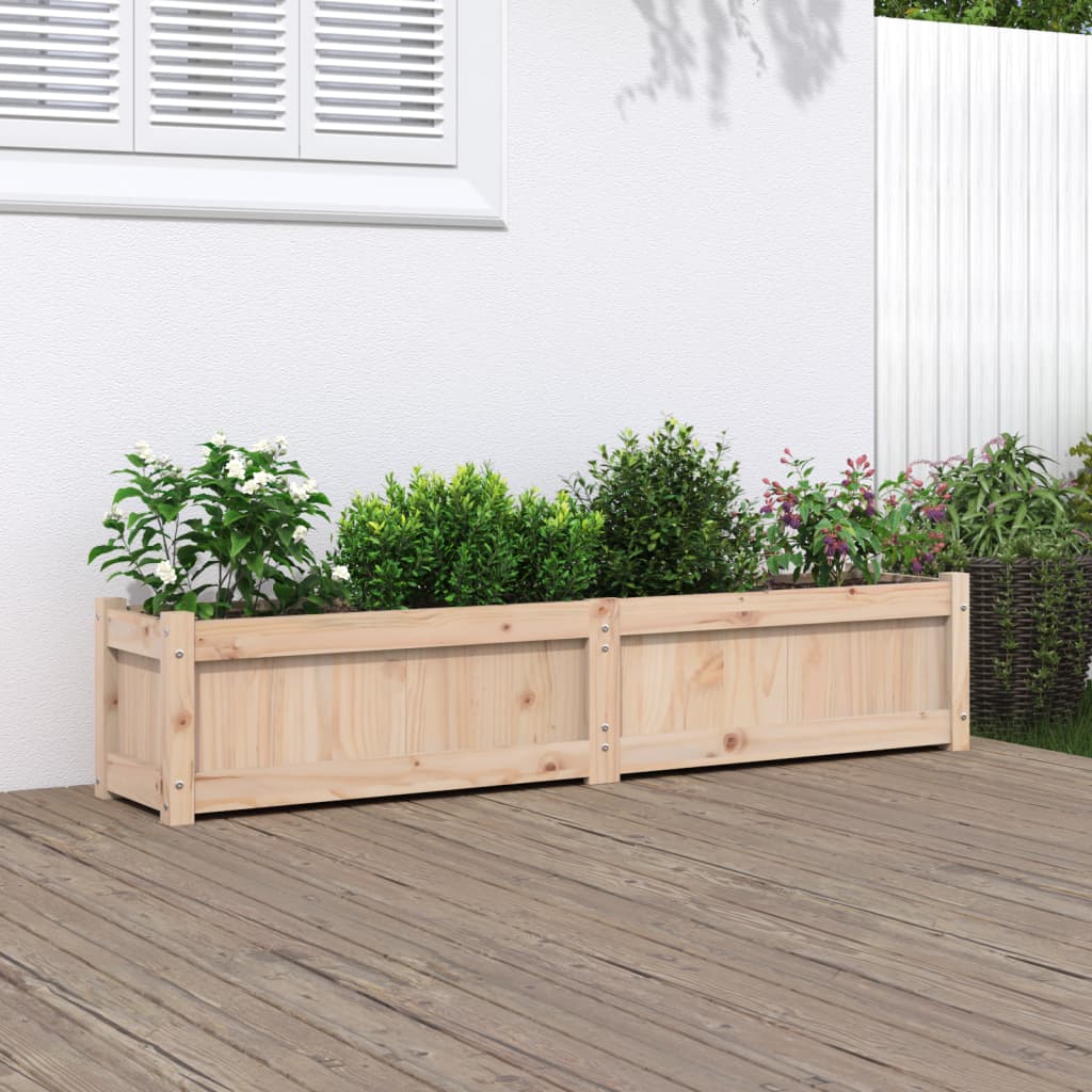 Garden Planter 59.1"x12.2"x12.2" Solid Wood Pine