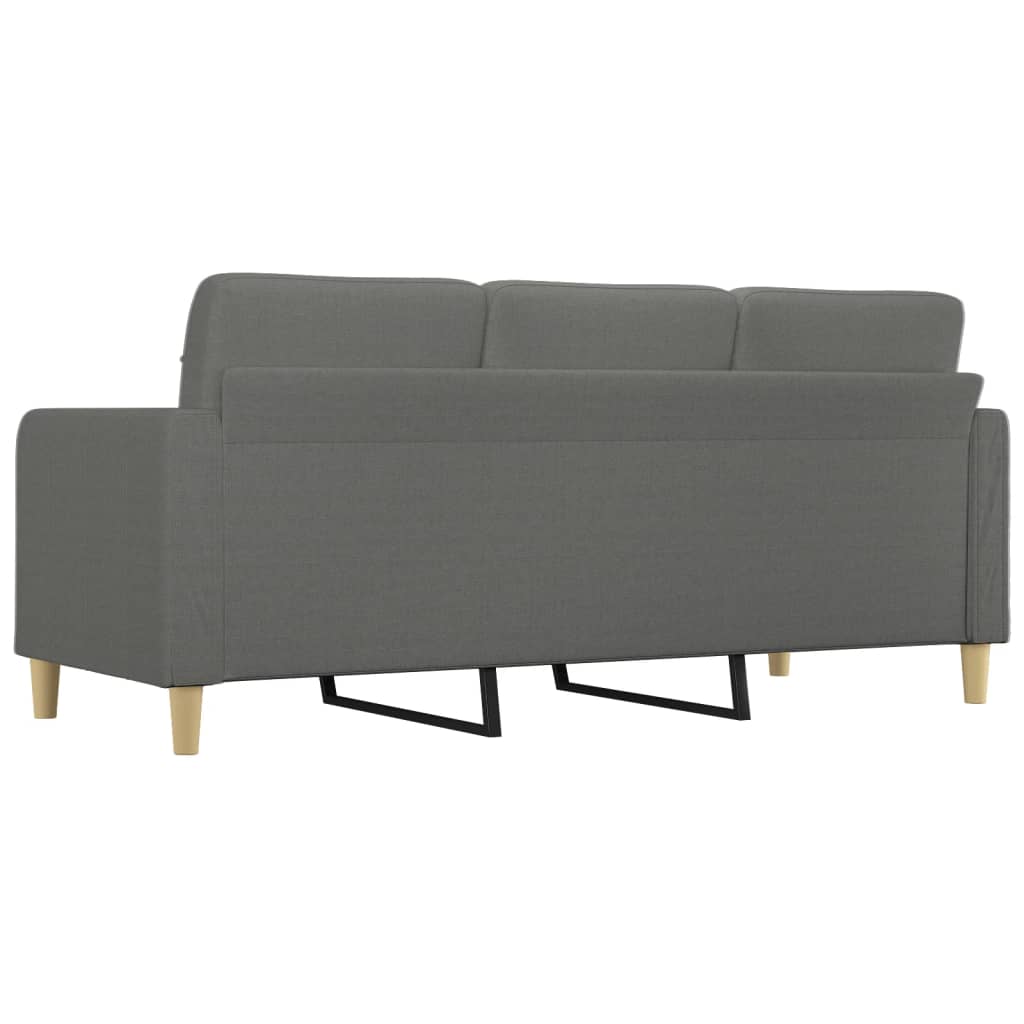 3-Seater Sofa Dark Gray 70.9" Fabric