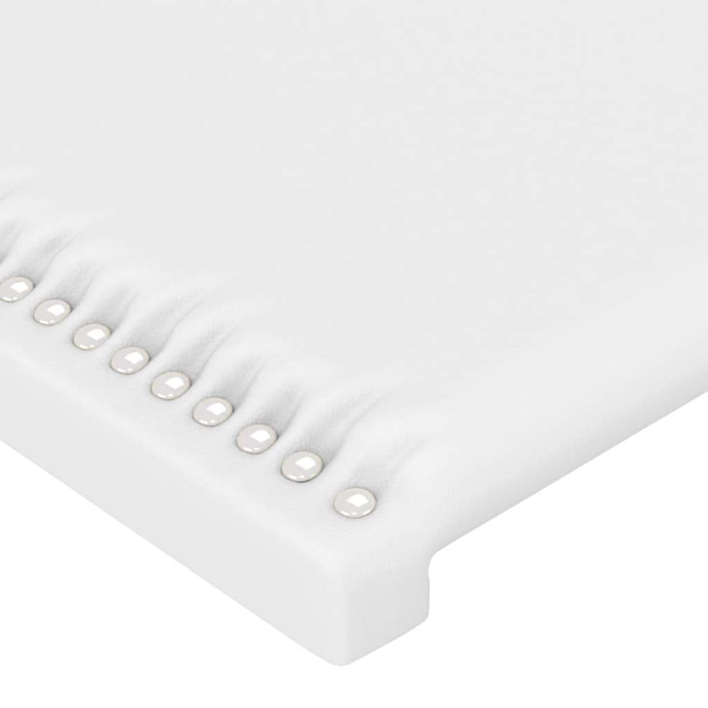 Headboards 4 pcs White 35.4"x2"x30.7"/34.6" Faux Leather