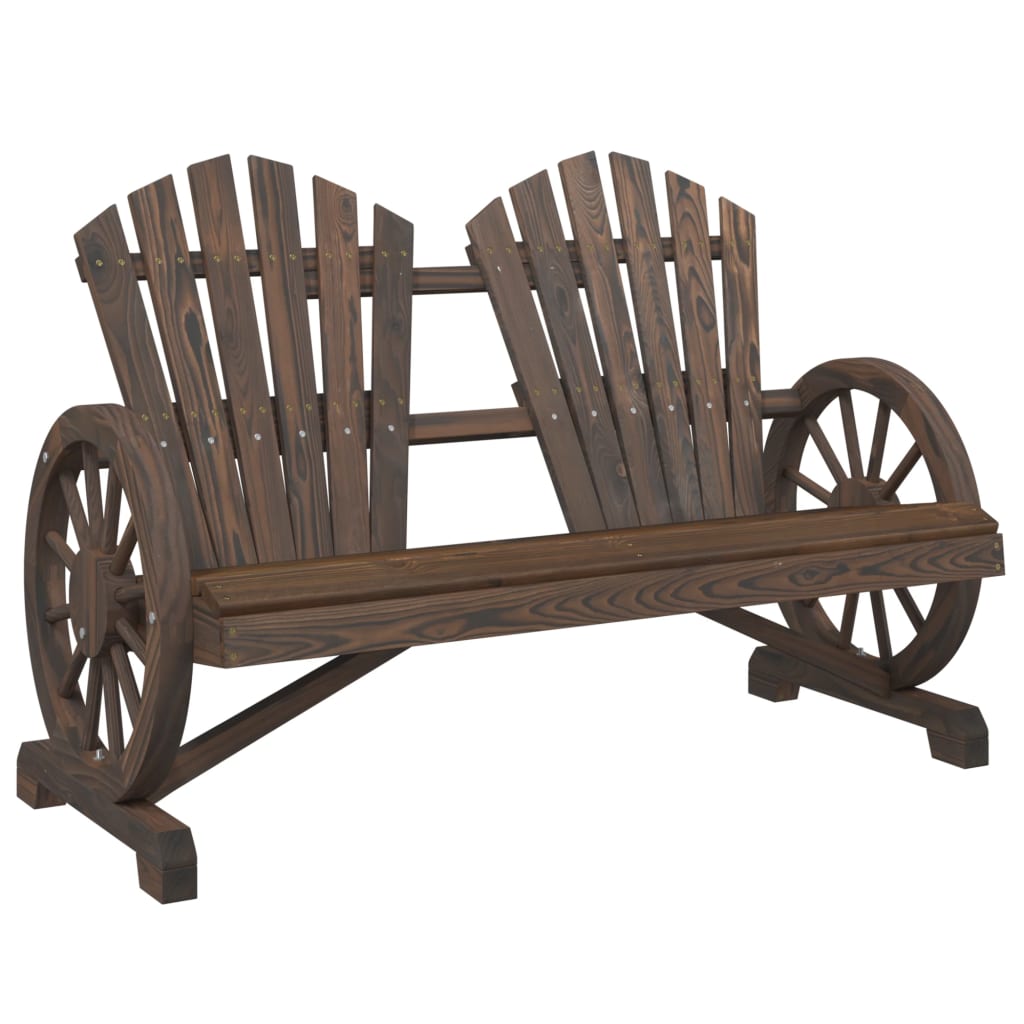 Patio Adirondack Chair 2-Seater Solid Wood Fir