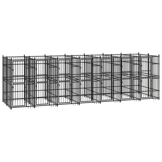 Outdoor Dog Kennel Steel 138.9 ft��