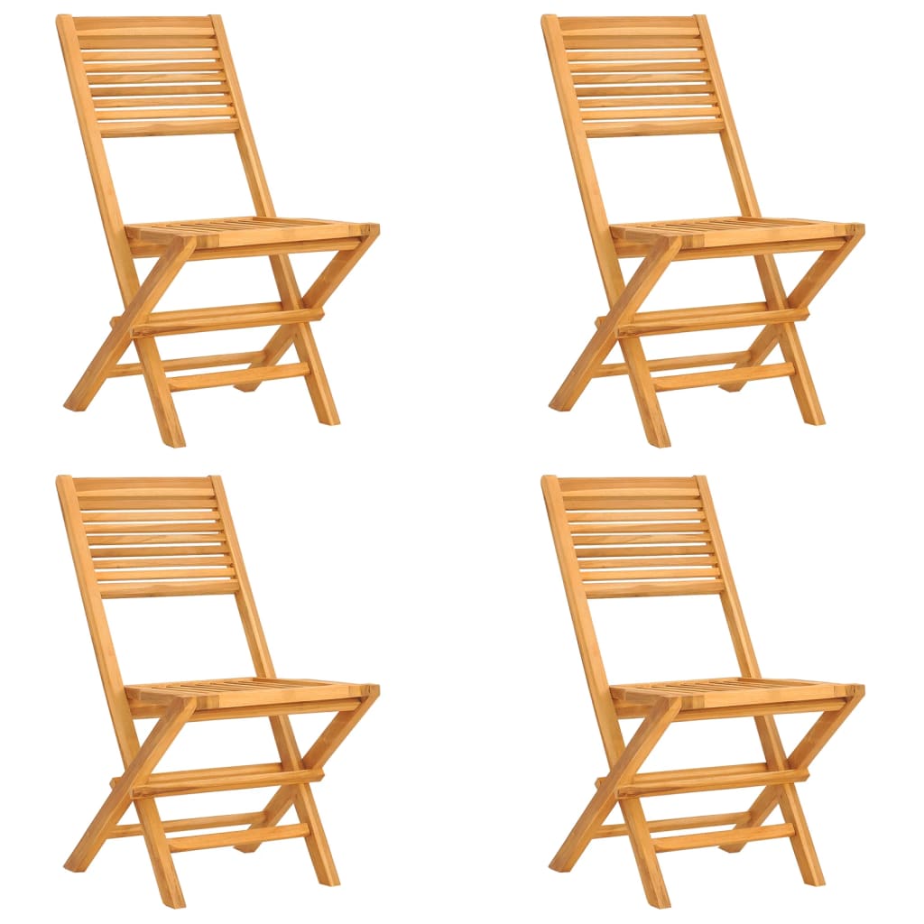 5 Piece Patio Dining Set Solid Wood Teak