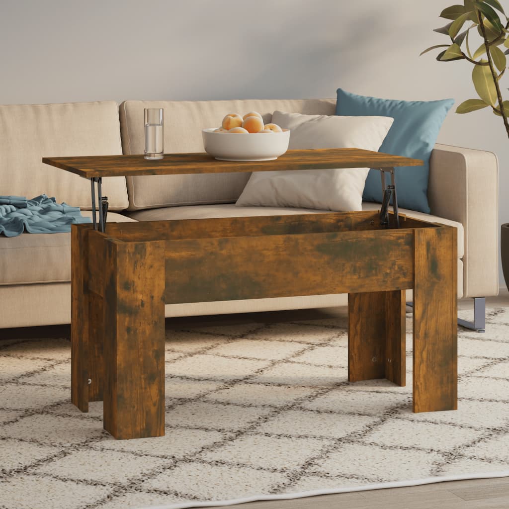 Coffee Table Gray Sonoma 39.8"x19.3"x20.5" Engineered Wood