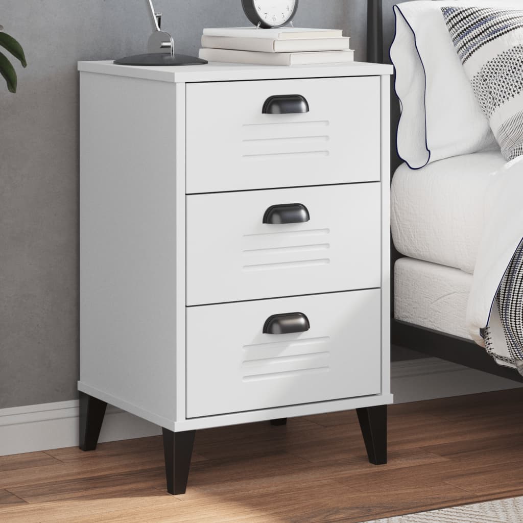 Bedside Cabinet VIKEN Black Engineered Wood